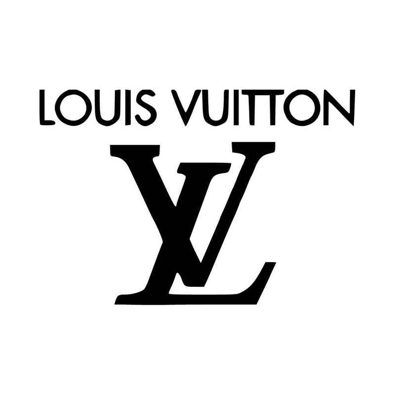 Autocollant autocollant en vinyle Louis Vuitton Logo V